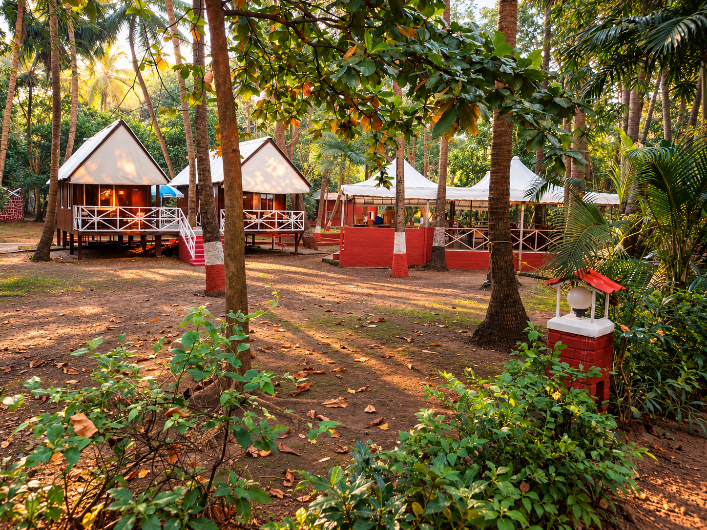Tropical resort surroundings